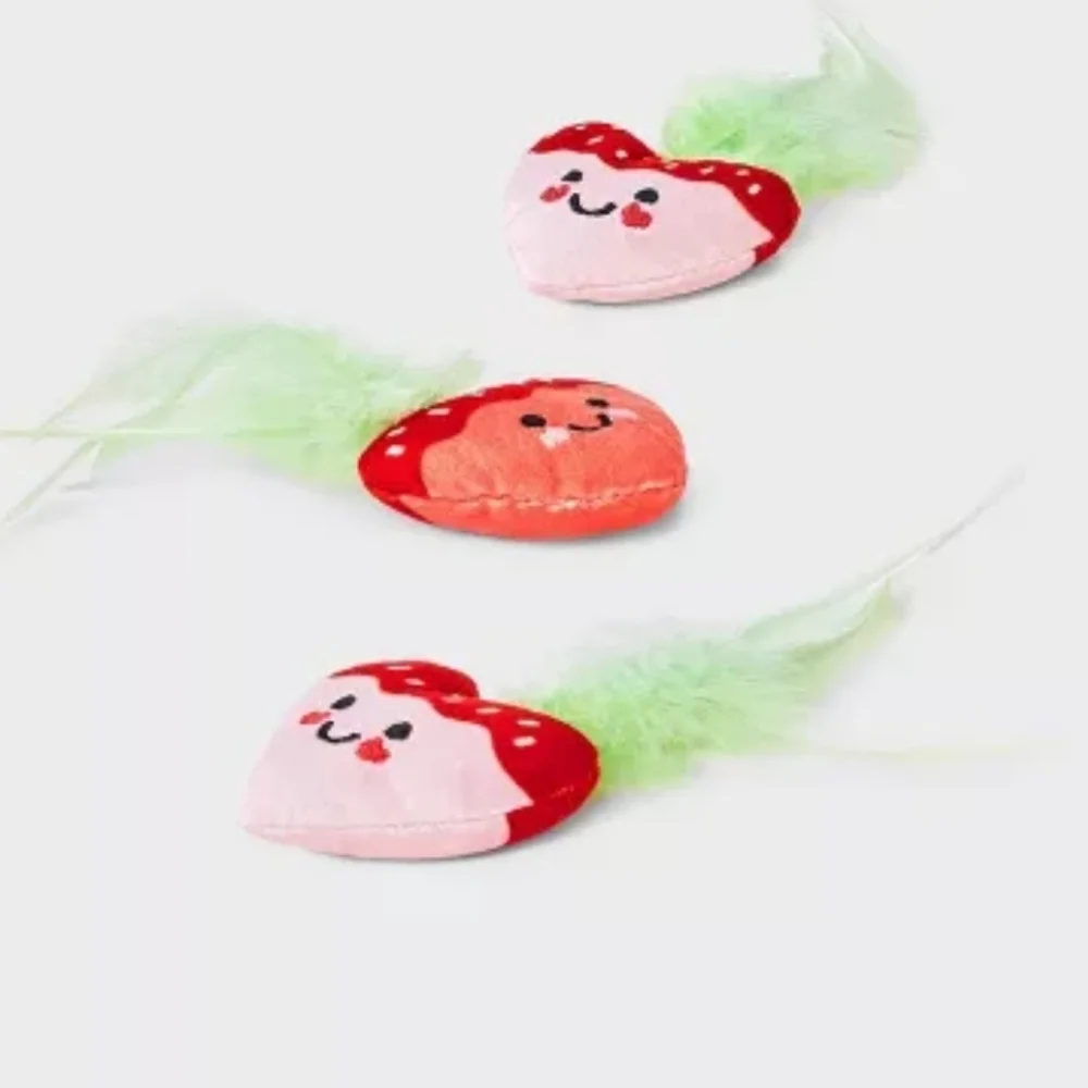 Strawberries Cat Toy - Boots & Barkley™ 3ct
